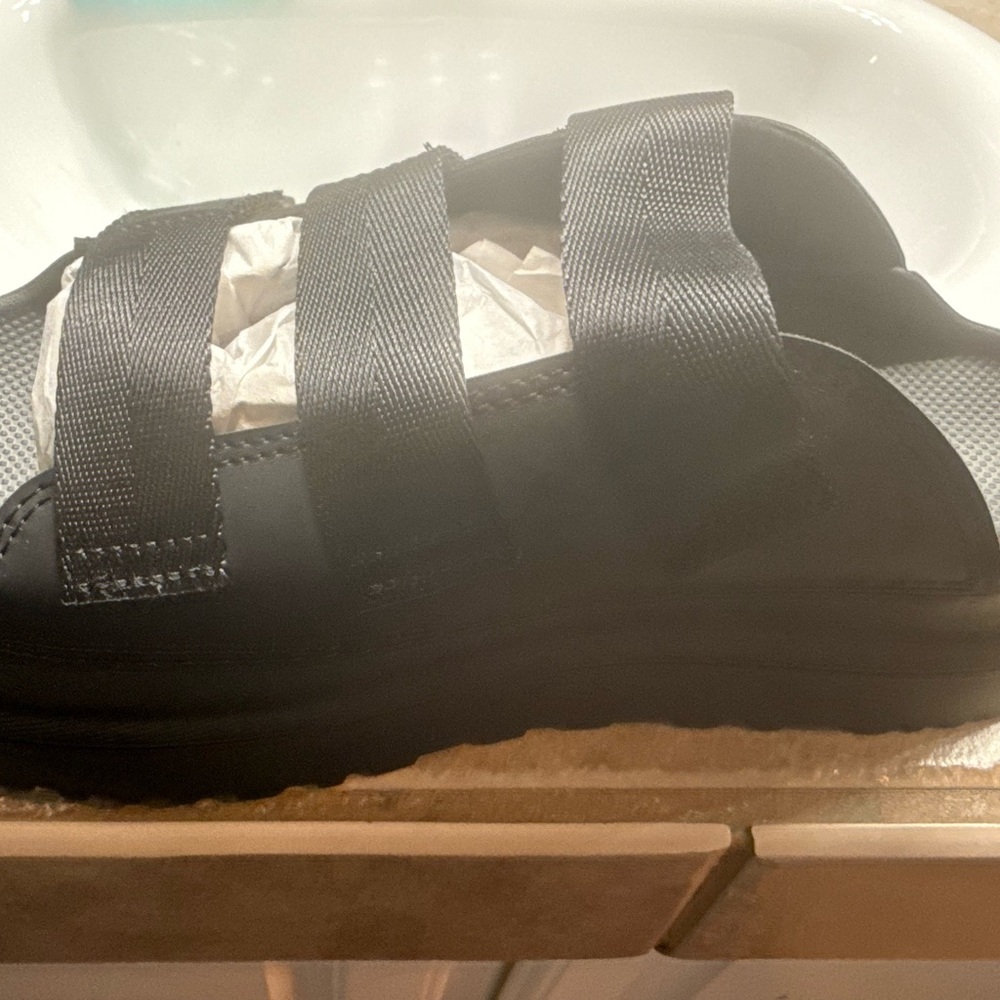 UGG Black Platform Sandals with Chunky Sole